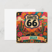 Route 66 Desert Dream Drive Groovy Retro (Voorkant / Achterkant)