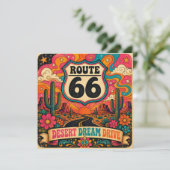 Route 66 Desert Dream Drive Groovy Retro (Staand voorkant)