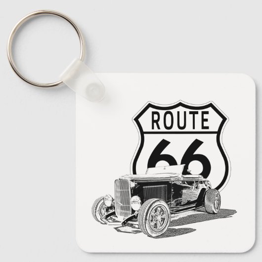 Route 66 Design Sleutelhanger (Voorkant)