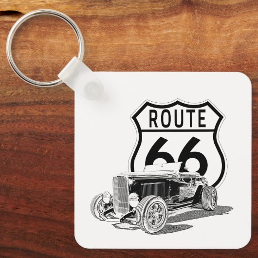 Route 66 Design Sleutelhanger (Voorkant)