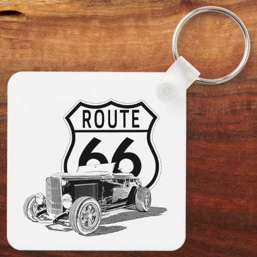 Route 66 Design Sleutelhanger (Achterkant)