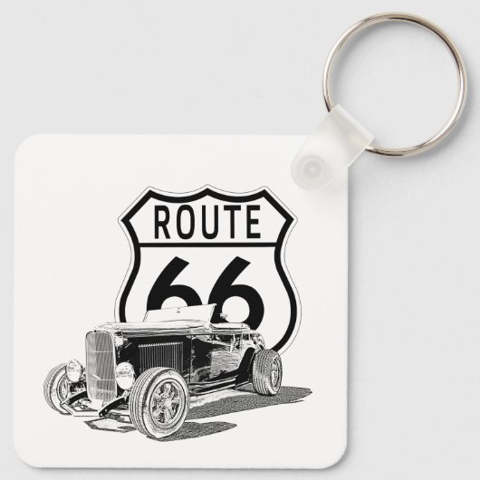 Route 66 Design Sleutelhanger (Achterkant)
