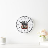 ROUTE 66 Designer 1 Ronde Klok (Huis)
