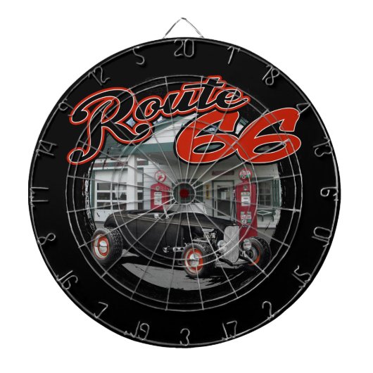 Route 66 Dienst Dartbord (Voorkant)