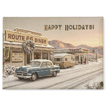 Route 66 Diner Kerstcadeautje voor in de Kerststok
