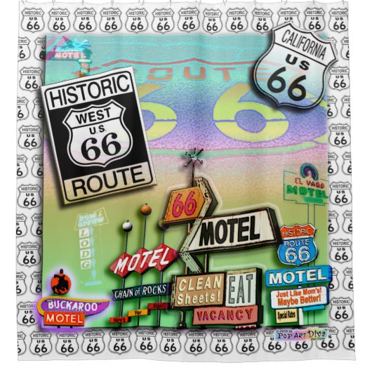 ROUTE 66 DOUCHEGORDIJN (Voorkant)