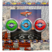 Route 66 Douchegordijn (Voorkant)