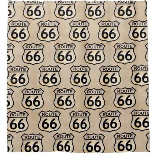 Route 66 douchegordijn (Voorkant)
