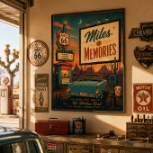 route 66 Drive In Memories Centennial Kunst Poster