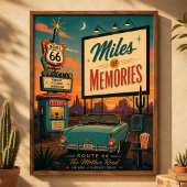 route 66 Drive In Memories Centennial Kunst Poster