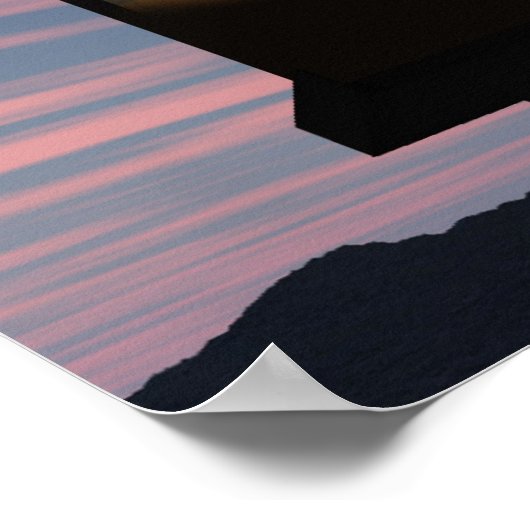 Route 66 Drive-In Retro Neon Poster (Hoek)