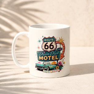 Route 66 Droomrit Morgen Reis Vibe Koffiemok