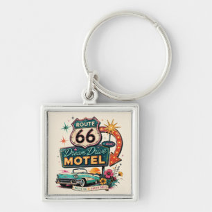 Route 66 Droomrit Retro Wegreis Charme Sleutelhanger
