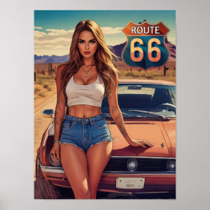 ROUTE 66 EEN DROOM POSTER