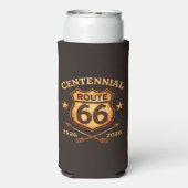 Route 66 Eeuwfeest 100 Jaar Schild Seltzer Blikjeskoeler (Seltzer Achterkant)