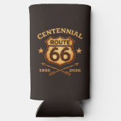Route 66 Eeuwfeest 100 Jaar Schild Seltzer Blikjeskoeler (Achterkant)