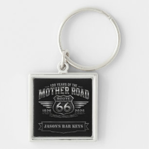 Route 66 Eeuwfeest Home Bar Sleutelhanger Badge