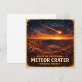 Route 66 Eeuwfeest Meteor Krater Horizon Kaart (Voorkant / Achterkant)