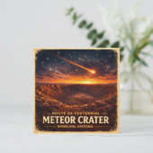 Route 66 Eeuwfeest Meteor Krater Horizon Kaart (Staand voorkant)