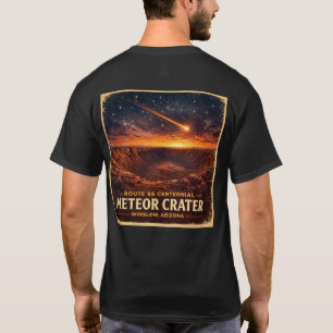 Route 66 Eeuwfeest Meteor Krater Winslow T-shirt