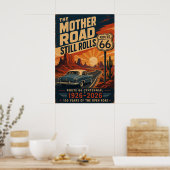 route 66 Eeuwfeest Mother Road Kunst Poster (Keuken)