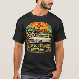 Route 66 Eeuwfeest Mustang T-shirt