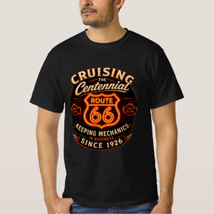Route 66 Eeuwfeest Neon Mechanic Roadwear T-shirt