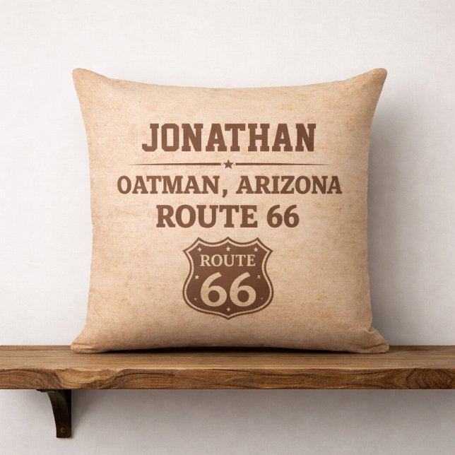 Route 66 Eeuwfeest Oatman Ezel Persoonlijk Kussen (Creator heeft geüpload)