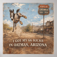Route 66 Eeuwfeest Oatman Ezel Reis Kunst