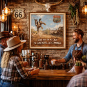 Route 66 Eeuwfeest Oatman Ezel Reis Kunst Poster