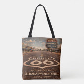 Route 66 Eeuwfeest Seligman Plaveisel Carryall Tote Bag (Achterkant)