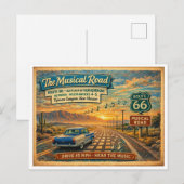 Route 66 Eeuwfeest Serie (3 van 6) Briefkaart (Voorkant / Achterkant)