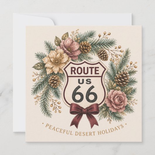 Route 66 Eeuwfeest Woestijnroos Wintergroet (Voorkant)