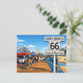 Route 66 Einde van het Pad Briefkaart (Staand voorkant)