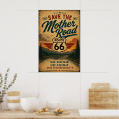 route 66 erfgoed snelweg behoud decoratie (Keuken)