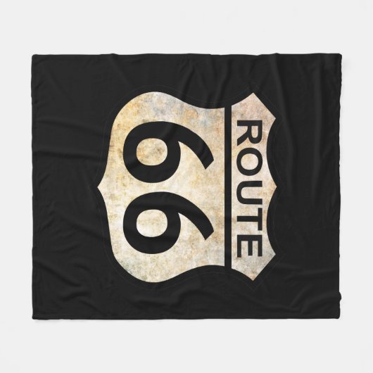 Route 66 fleece deken (Voorkant (Horizontaal))