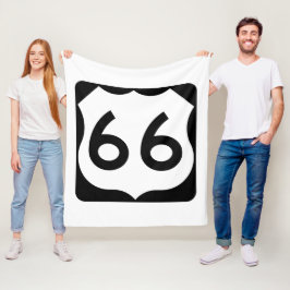 Route 66 fleece deken
