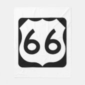Route 66 fleece deken (Voorkant)