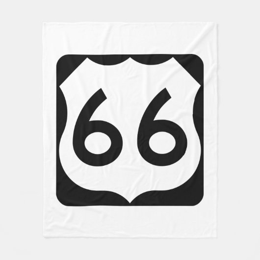 Route 66 fleece deken (Voorkant)