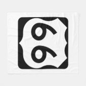 Route 66 fleece deken (Voorkant (Horizontaal))