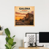 Route 66 Galena Mijnbouwstad Erfgoed Poster (Thuiskantoor)