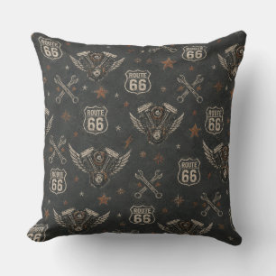 Route 66 Garage Kamerdecoratie Kussen