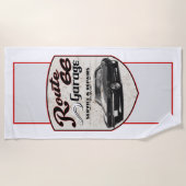 Route 66 Garagewagen Strandlaken (Voorkant)