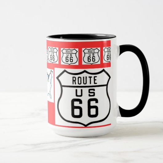 Route 66  gebarenteksten mok (Rechts)