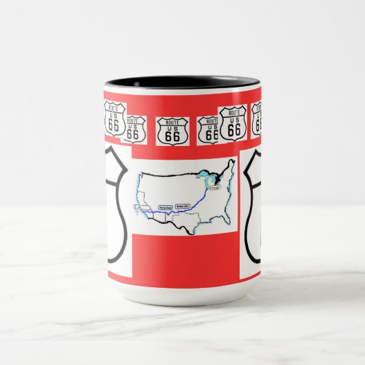 Route 66  gebarenteksten mok (Midden)
