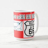 Route 66 gebarenteksten mok (Voorkant rechts)