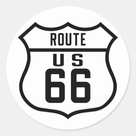 Route 66 - General Ronde Sticker (Voorkant)
