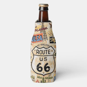 "Route 66-Get uw kicks" Flesjeskoeler
