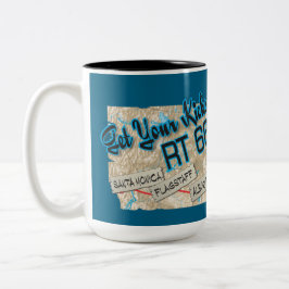 route 66 get your kicks mug 26bluebg tweekleurige koffiemok