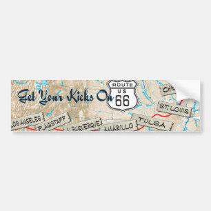 route 66 giften bumpersticker